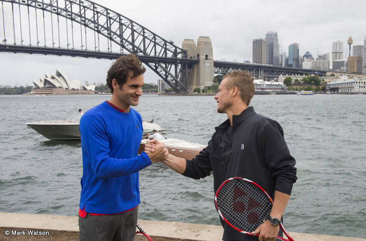 Lleyton Hewitt e Roger Federer