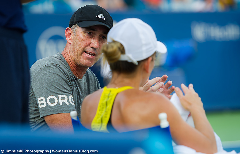 Darren Cahill e Simona Halep