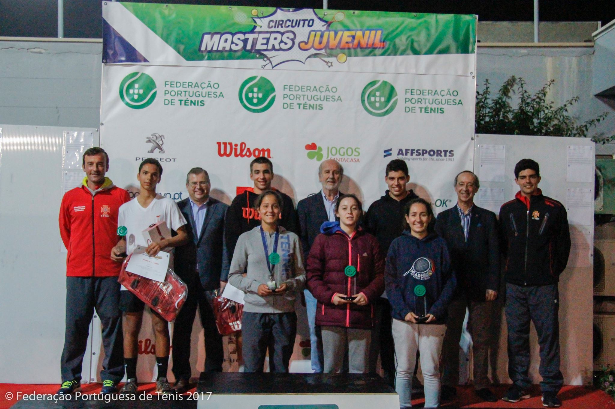 Campeões sub 16 Masters Circuito Juvenil FPT