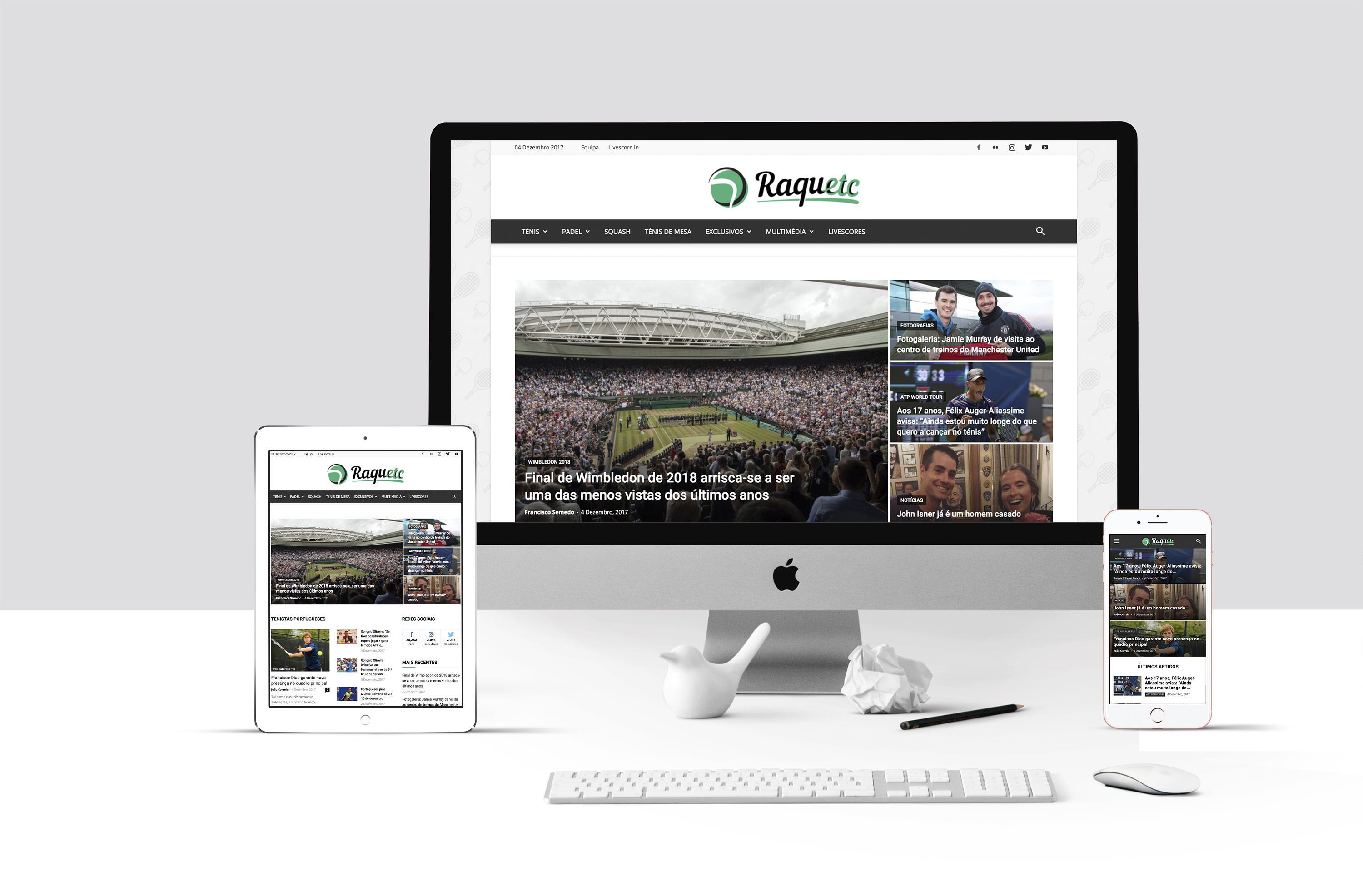 O Raquetc está à tua procura