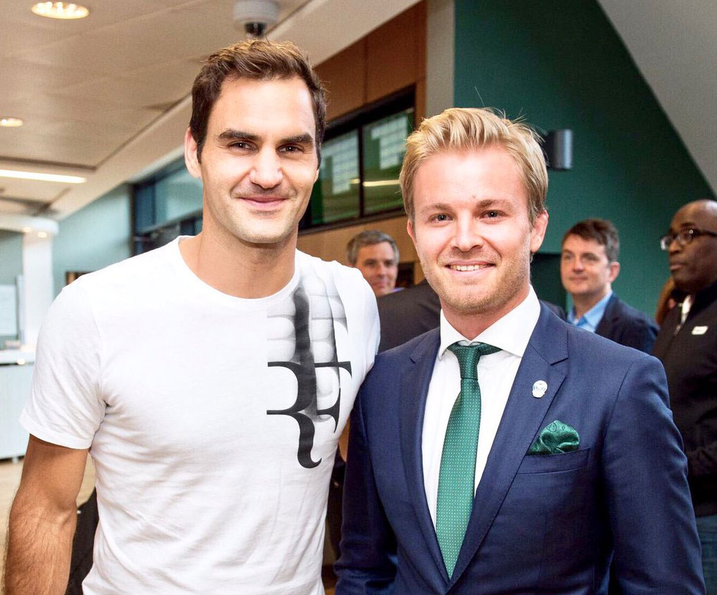 Federer e Rosberg
