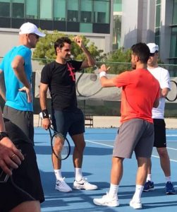 Roger Federer e Thomas Fabbiano no Dubai_2
