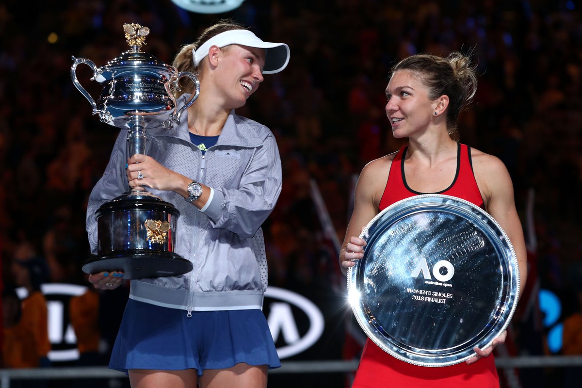 Caroline Wozniacki e Simona Halep