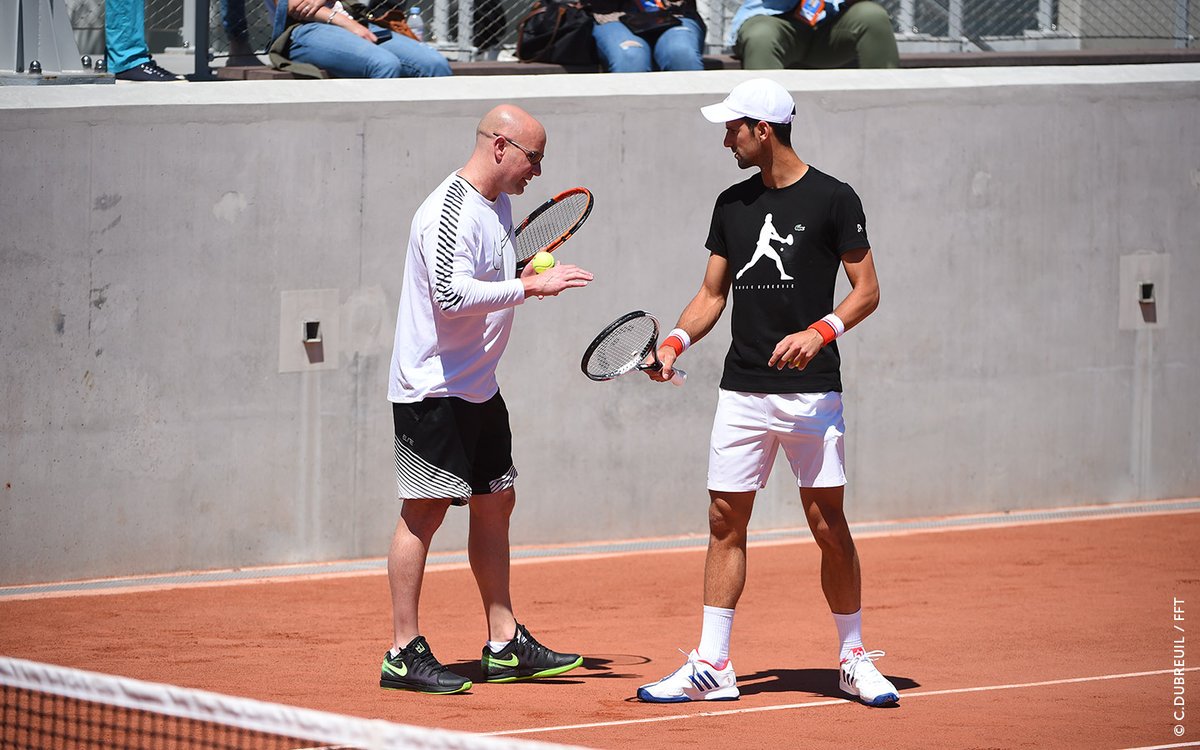 Novak Djokovic Andre Agassi