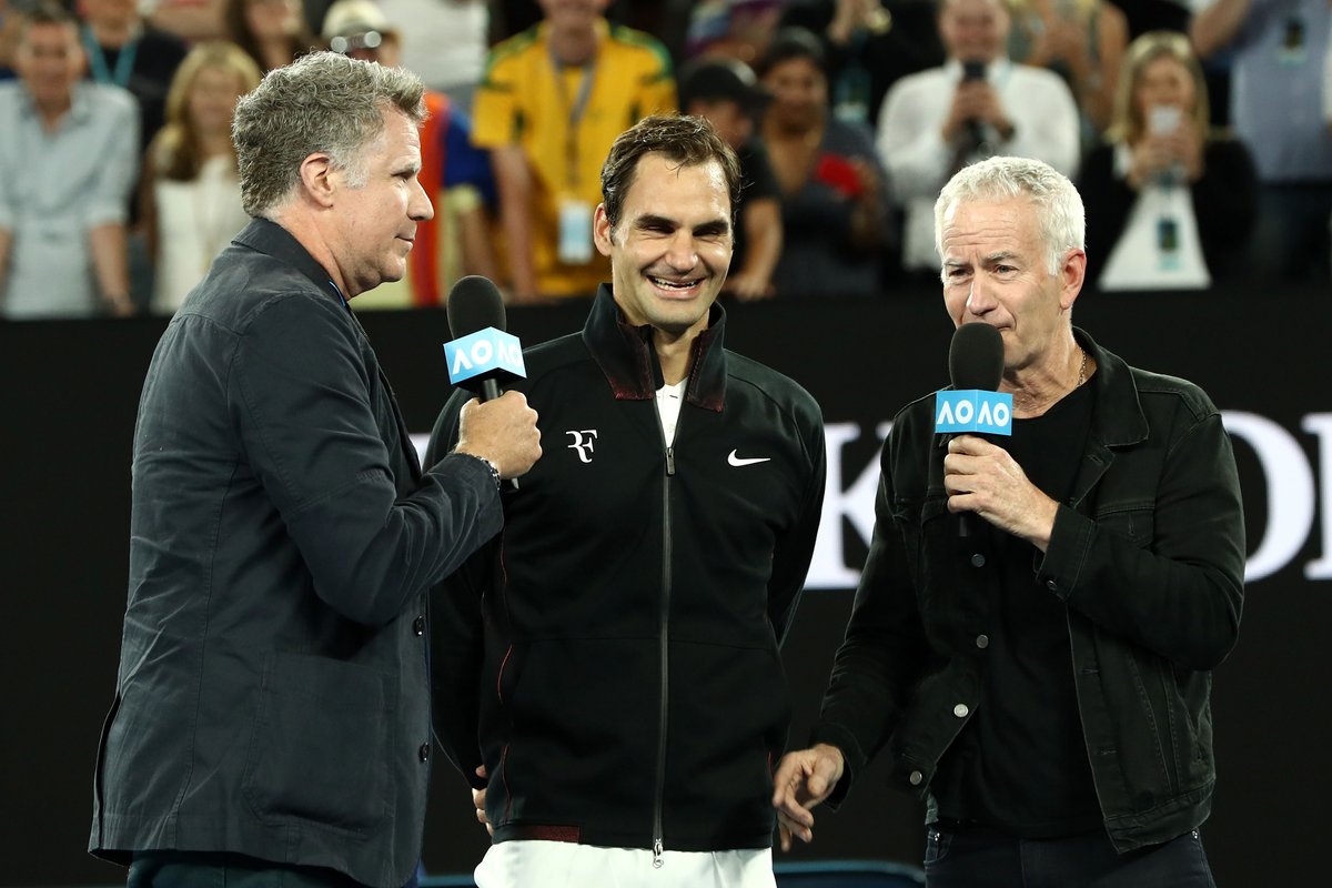 Roger Federer Will Ferrell John McEnroe
