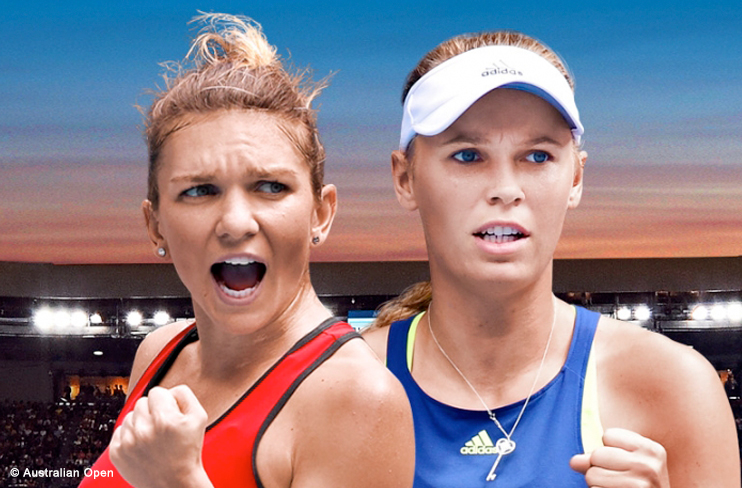 Simona Halep e Caroline Wozniacki