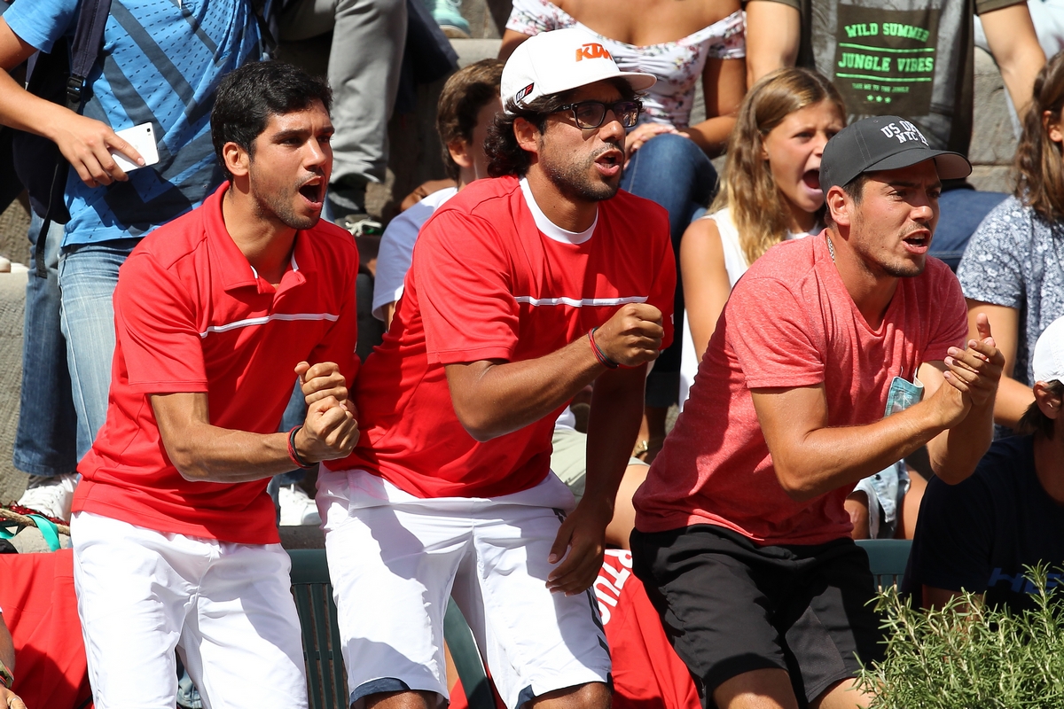 Frederico Marques com Carlos Costa e João Domingues